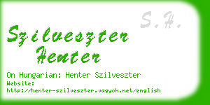 szilveszter henter business card